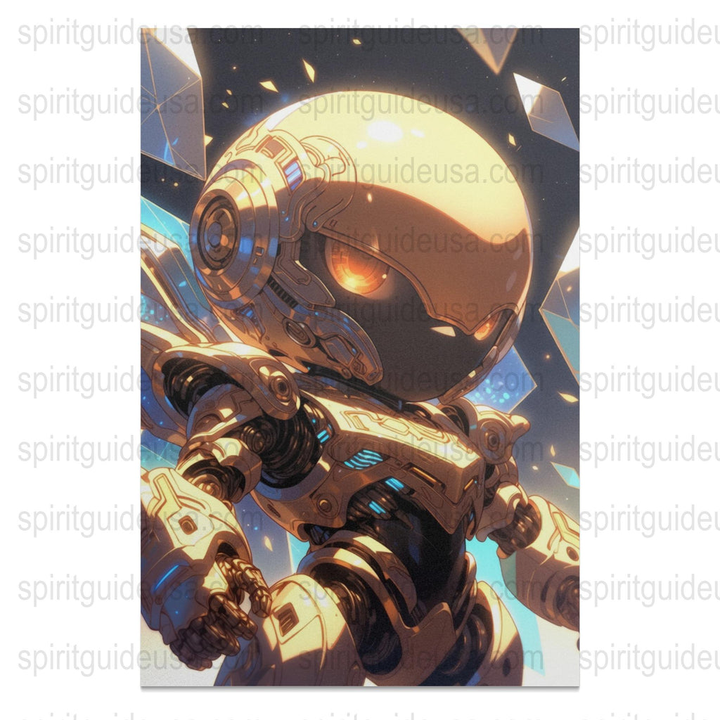 Futuristic Robot Astronaut Art Print, Space Explorer Poster, Sci-Fi Wall Decor, Unique Gift for Tech Lovers