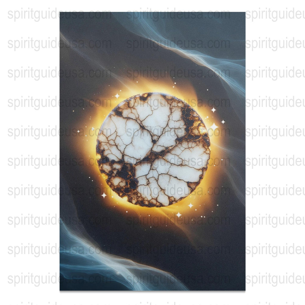 Mystical Moon Art Print, Celestial Wall Decor, Modern Abstract Moonrise Poster, Unique Home Decoration, Spiritual Moon Phase Artwork