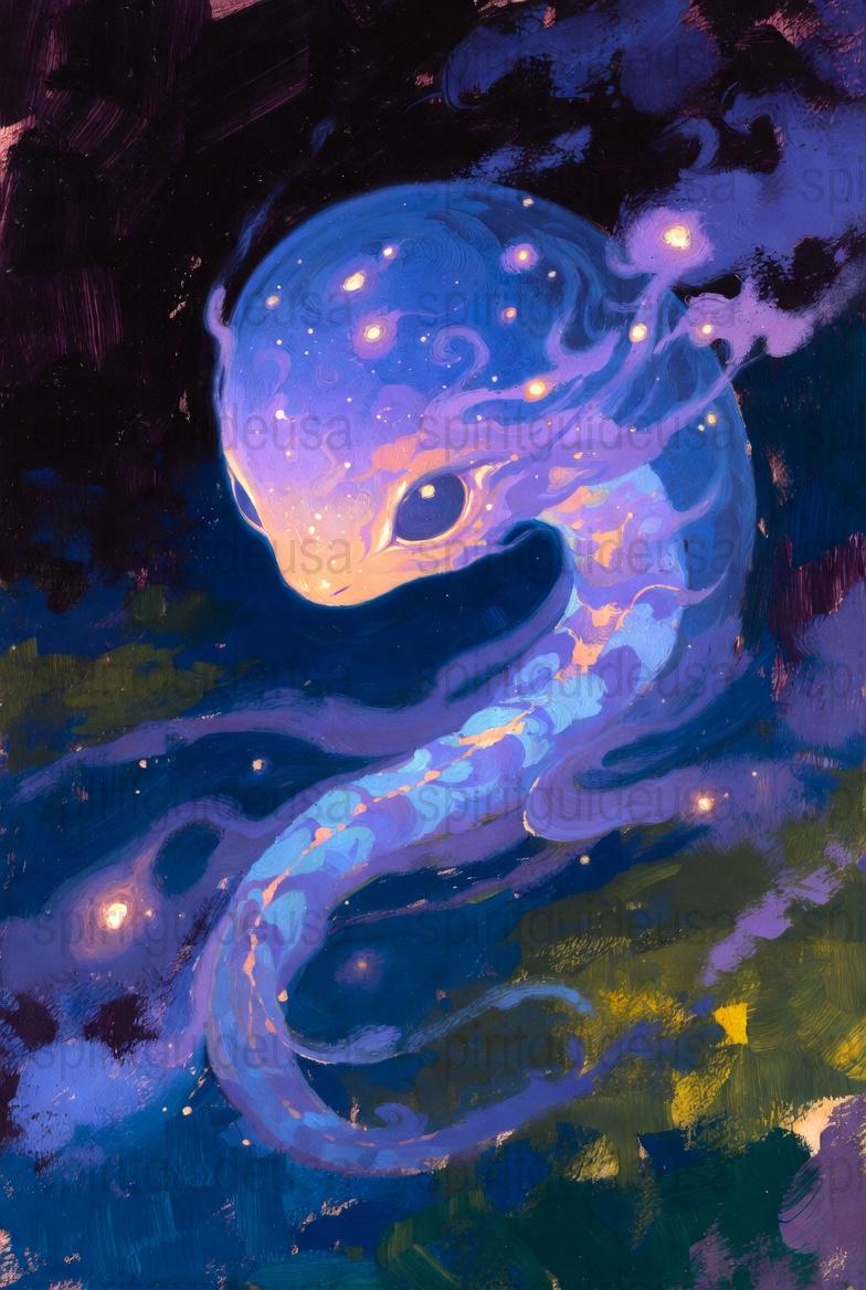 Cosmic Jellyfish Art Print, Vibrant Space Nebula Colors, Abstract Ocean Wildlife, Unique Wall Decor, Galaxy Star Artwork