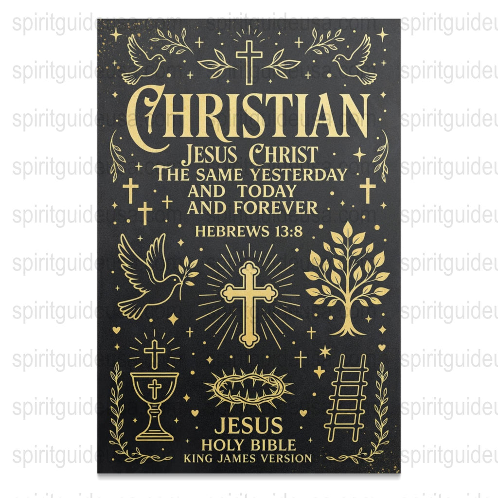 Christian Wall Art Print, Jesus Christ Inspirational Quote, Religious Home Decor, Bible Verse, Spiritual Poster, Gift Idea