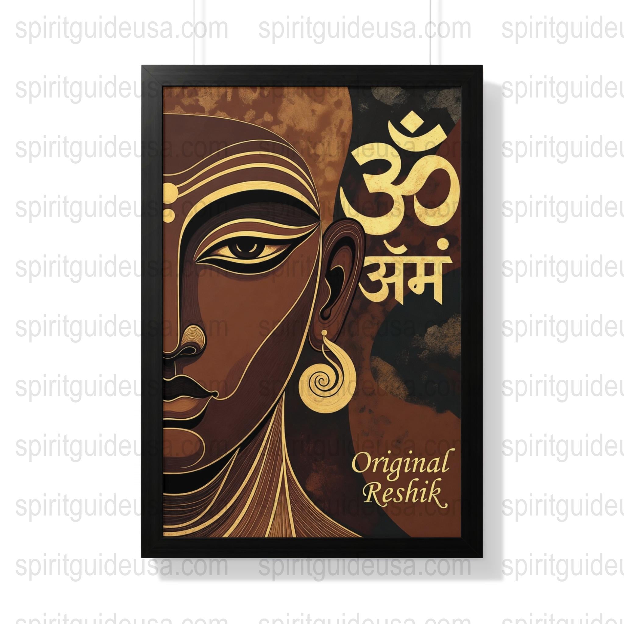 Spiritual Buddha Art Print Om Sign Yoga Meditation Room Wall Decor Canvas