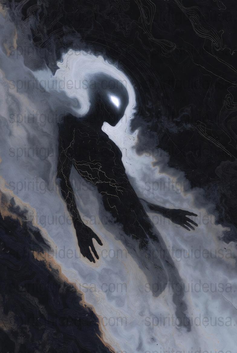 Abstract Cosmic Art Print, Surreal Black and White Space Painting, Modern Home Decor Wall Art