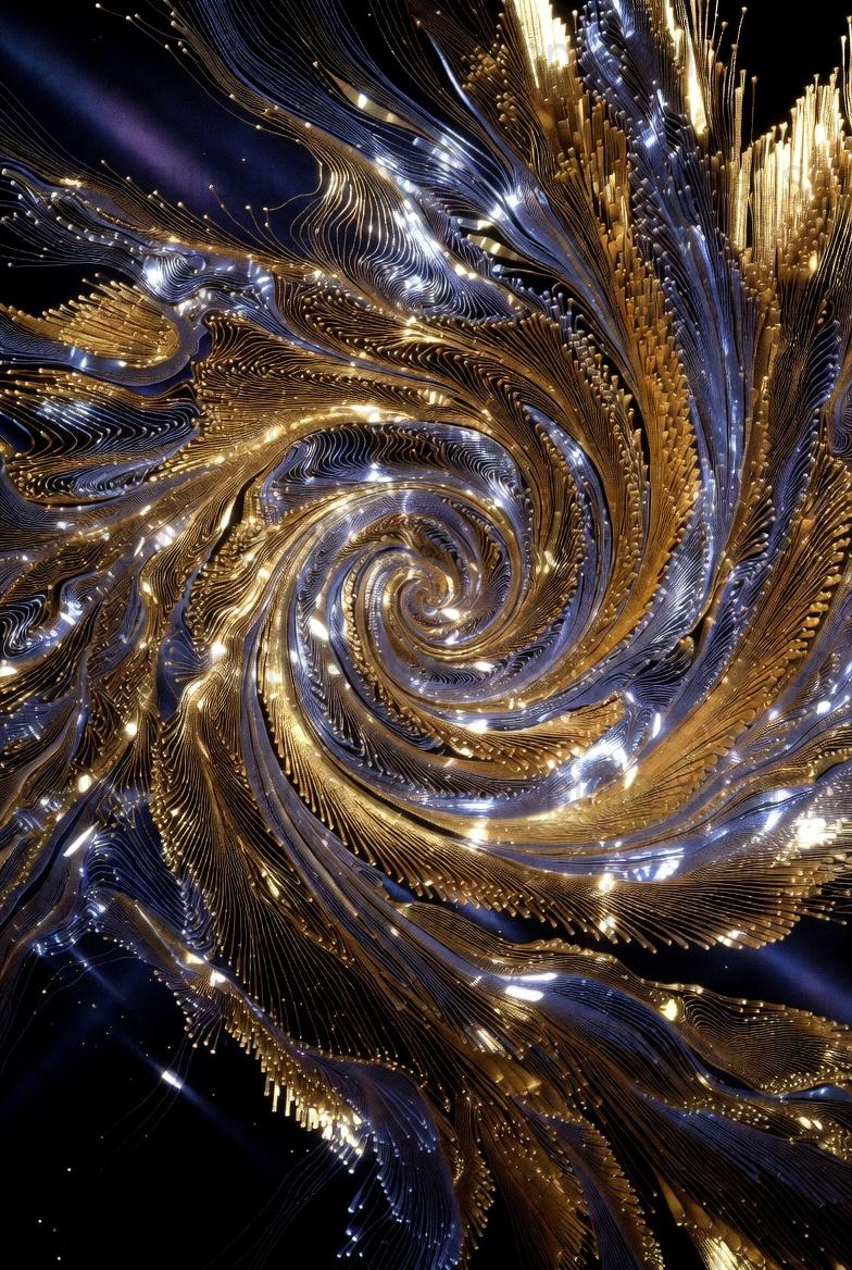 Abstract Golden Swirl Canvas Print, Modern Gold and Black Wall Art, Luxurious Home Decor, Contemporary Artwork for Office