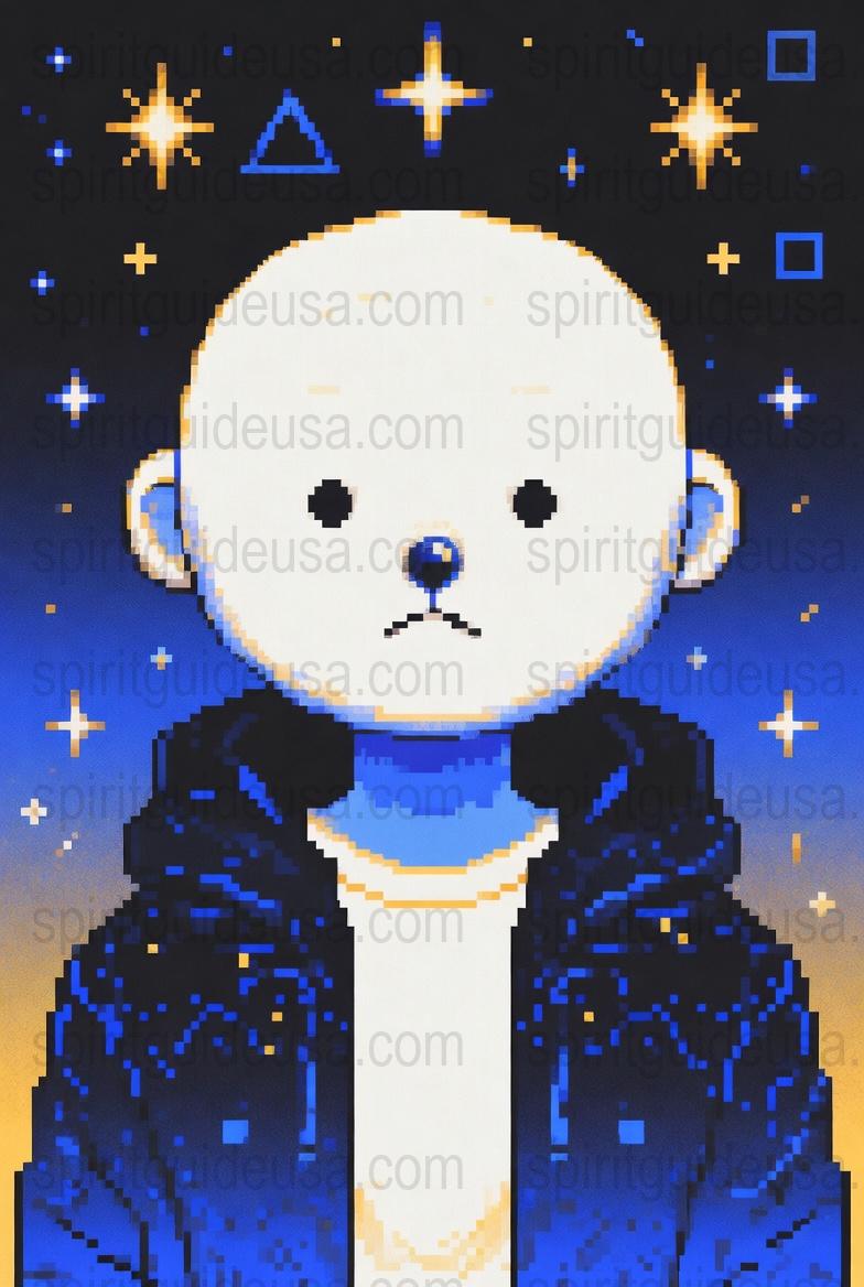 Pixel Art Astronaut Print, Cosmic Space Theme, Blue Starry Background, Digital Download Artwork