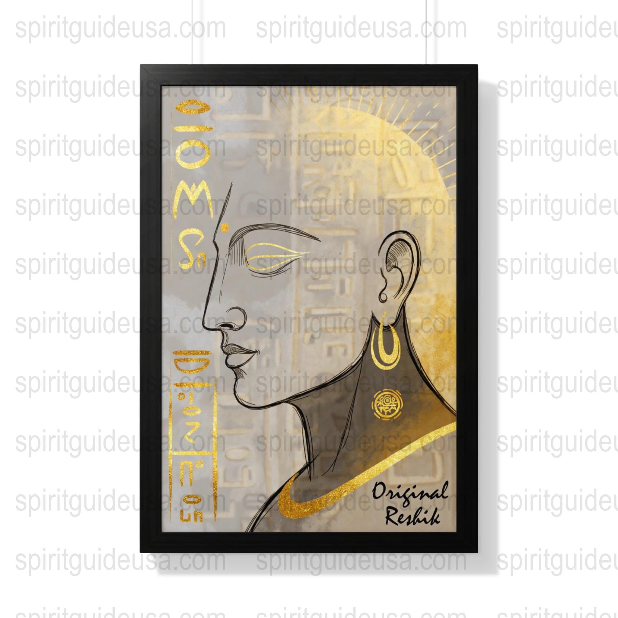 Buddha Wall Art Print, Spiritual Decor, Zen Meditation, Golden Gray Poster, Yoga Studio Decoration, Modern Religious Artwork