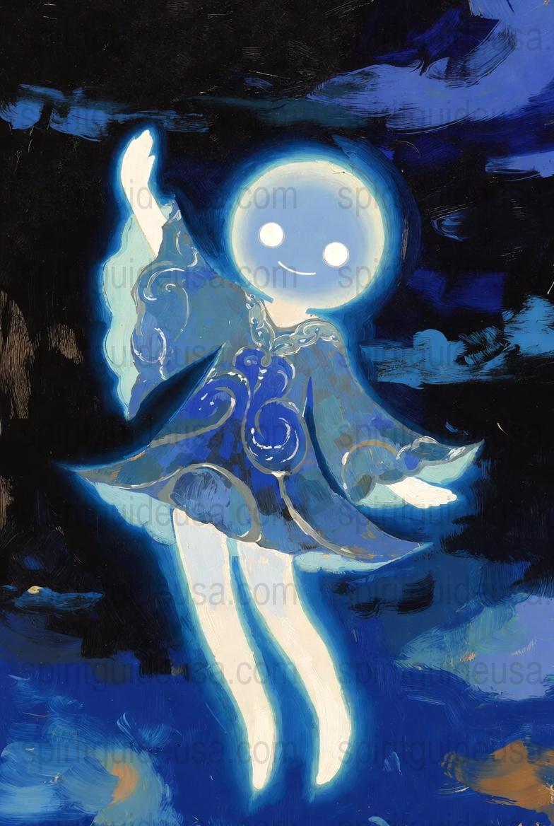 Abstract Blue Octopus Art Print, Modern Nautical Ocean Creature Wall Decor, Unique Sea Life Painting