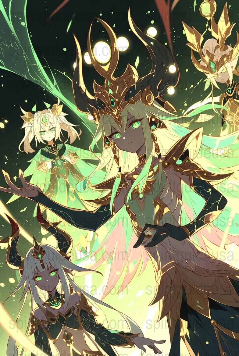 Fantasy Elf Art Print, Enchanted Forest Elves, Magical Creatures Poster, Vibrant Wall Art Decor