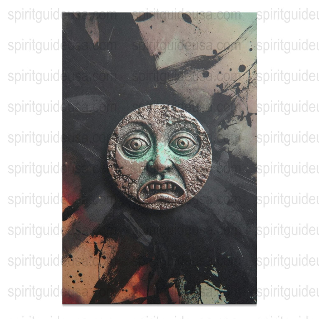 Unique Handmade Surreal Face Brooch, Statement Art Jewelry, Mixed Media Abstract Accessory