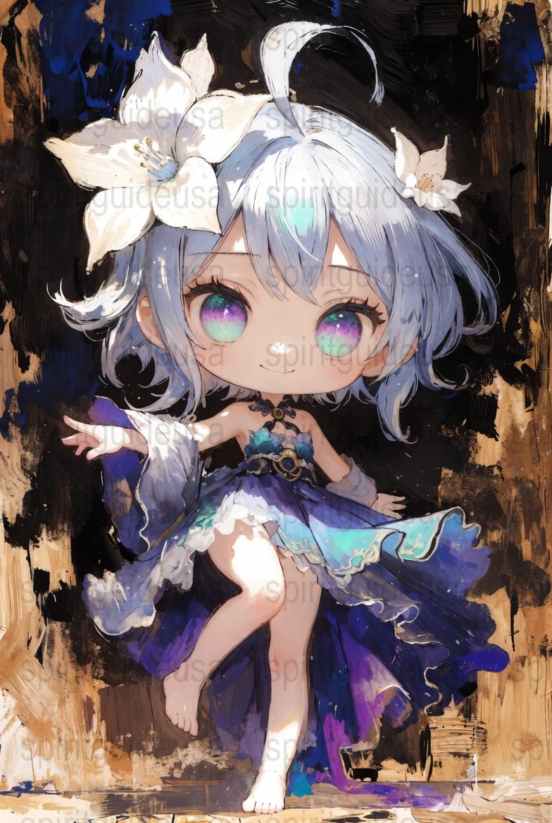 Anime Character Wall Art, Fantasy Anime Girl Poster, Vibrant Colors, Home Decor, Unique Gift Idea