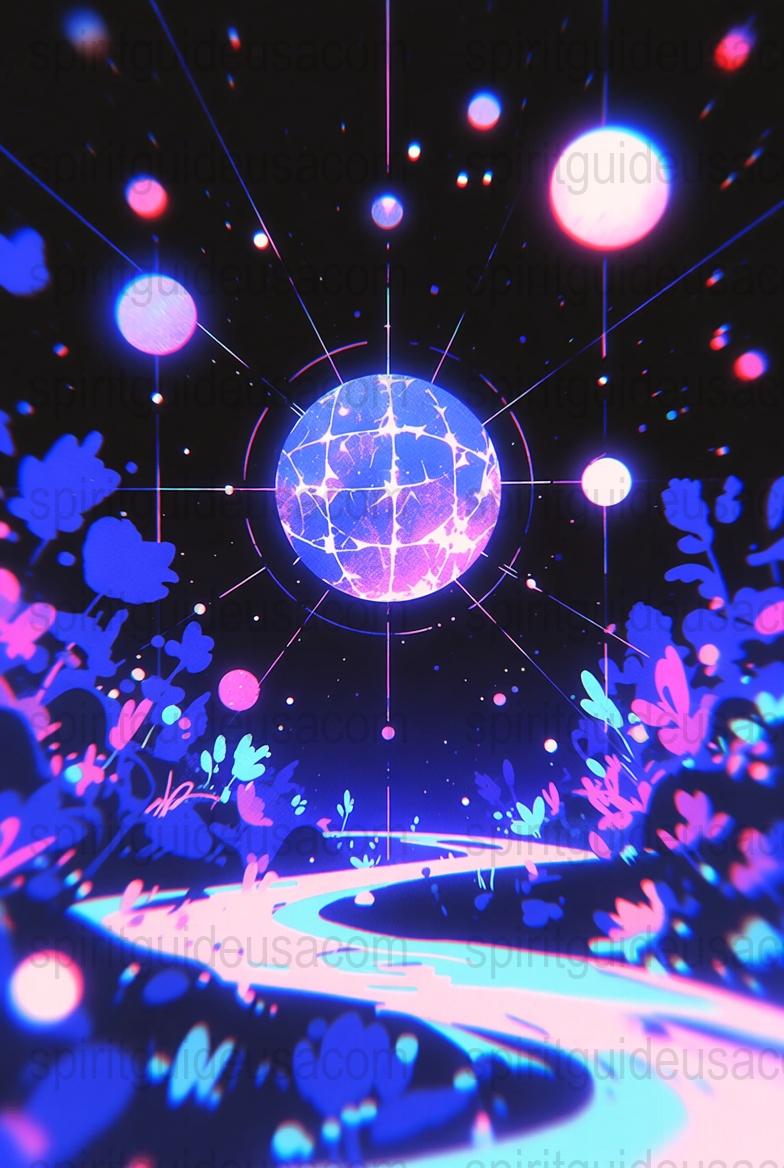 Vibrant Neon Disco Ball Print, Retro Music Dance Party Poster, Psychedelic Wall Art Decor, Colorful Nightlife Digital Illustration