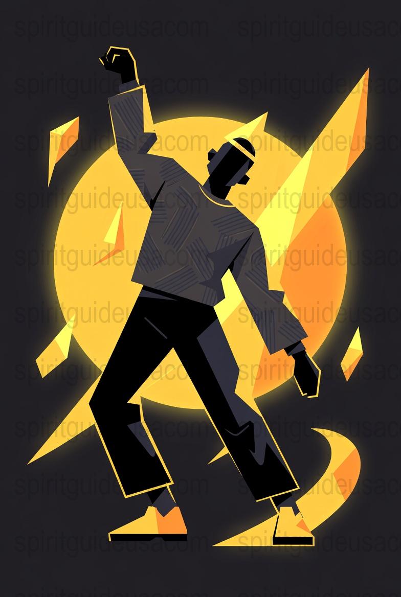 Retro Disco Dancer Art Print, Vintage Style Dancing Man Poster, Vibrant Wall Decor, Unique Gift Idea