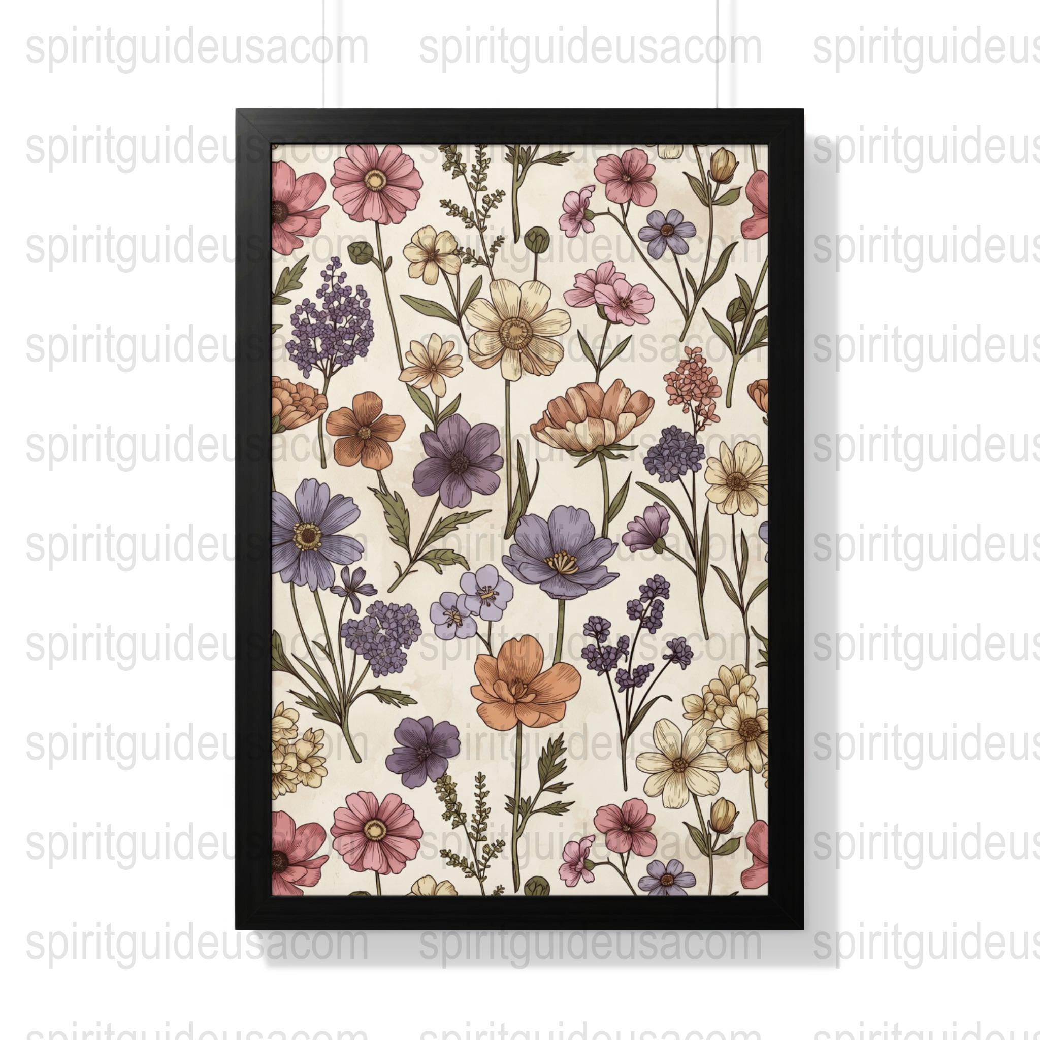 Vintage Floral Notebook, Aesthetic Flower Journal, Botanical Sketchbook, Unique Gardener Gift, Hardcover