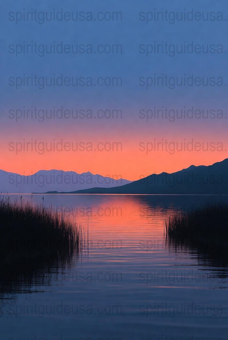 Serene Lake Sunset Canvas Print, Tranquil Nature Wall Art, Peaceful Landscape Home Decor