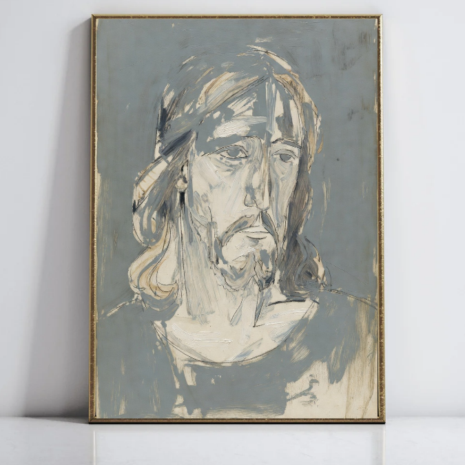 One-Of-A-Kind Digital Artwork Crafted Once For Exclusive Collectors Spirit Guide Divine Jesus Art Digital Download Printable PNG