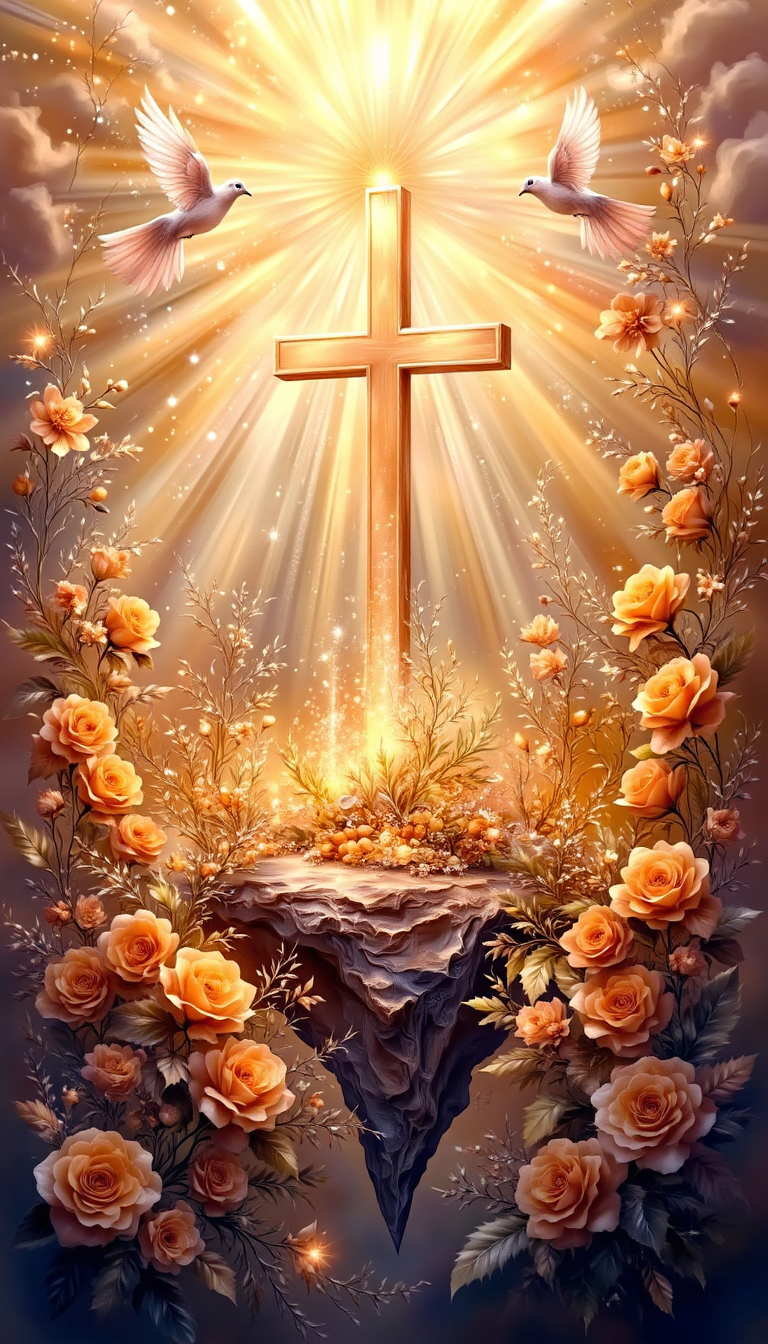 COLLECTOR MASTER EDITION — 1/1 Unique Work (Only One Worldwide)Eternal Cross – 1/1 Collector Edition | Unique Sacred Artwork + Original Hymn (Digital Masterpiece)