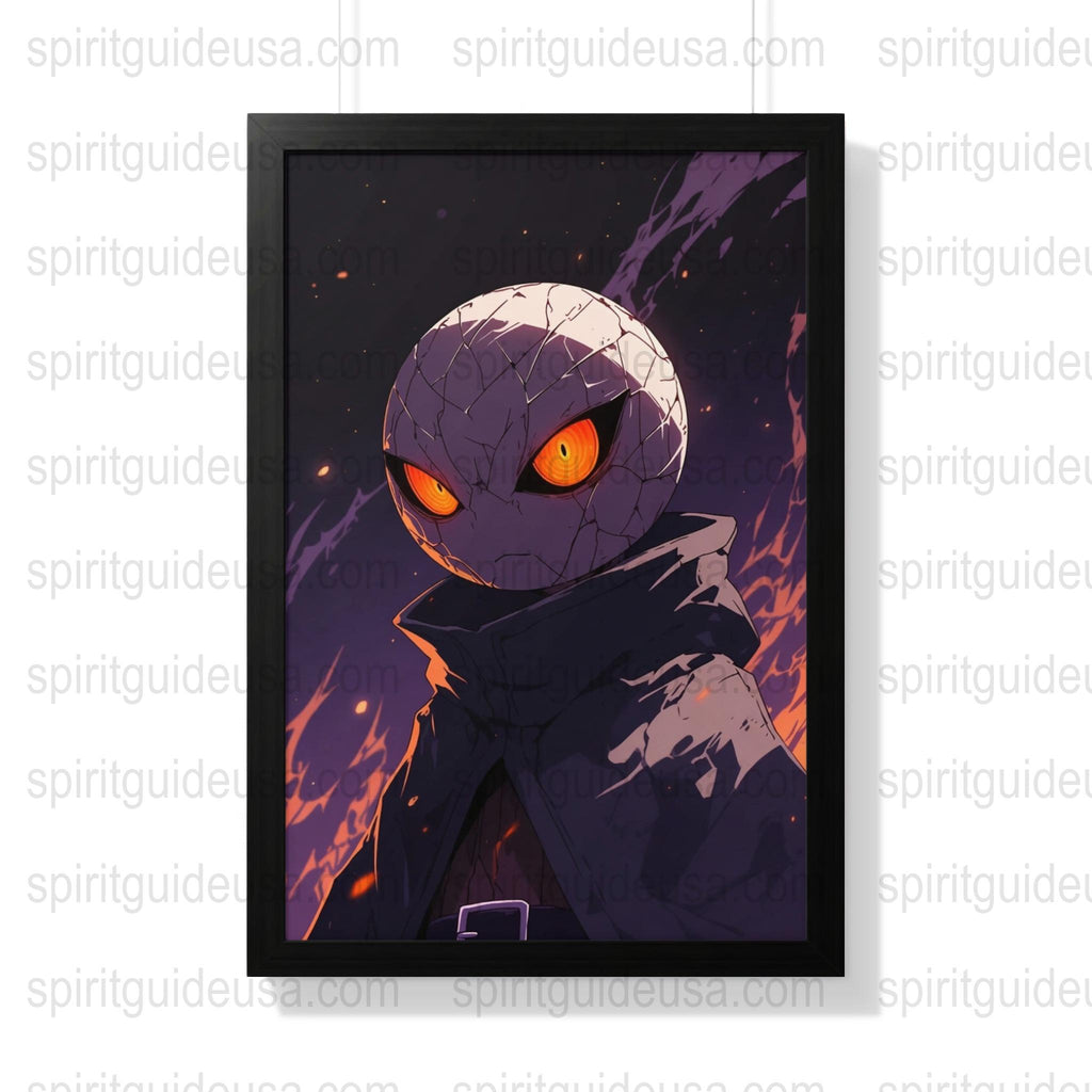 Anime Character Poster, Dark Mummy With Glowing Eyes, Mysterious Fantasy Art Print for Wall Decor, Unique Collector's Item