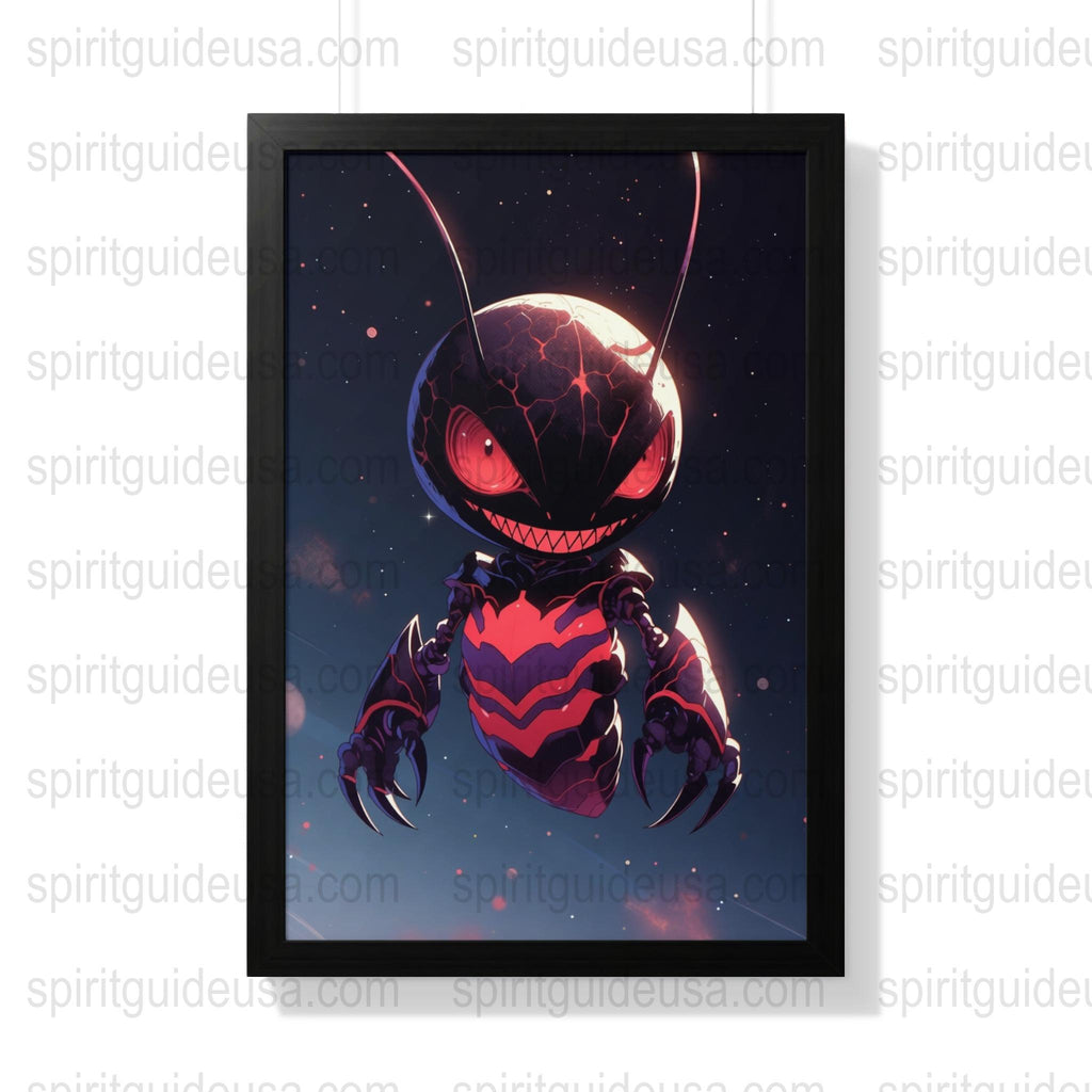 Venom Inspired Art Print, Alien Symbiote Character Poster, Sci-Fi Wall Art, Comic Book Style Home Decor, Unique Gift Idea