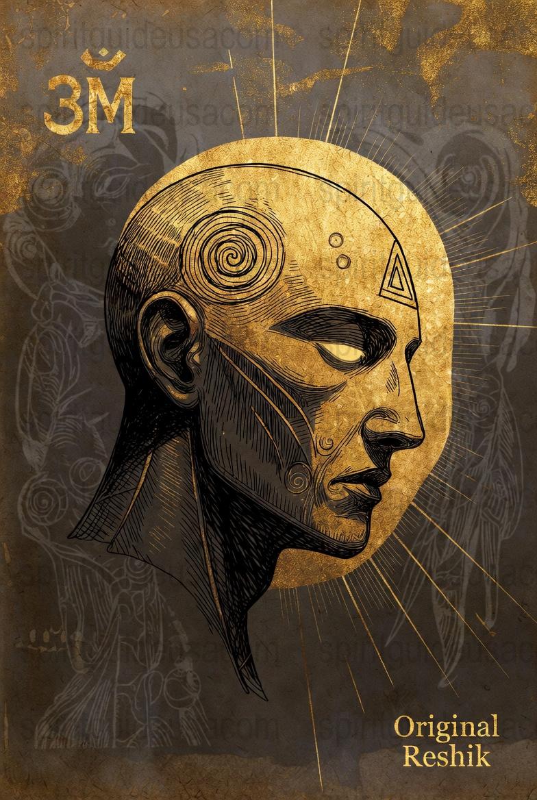 Vintage Alchemist Art Print, Gold Black Decor, Esoteric Mystic Wall Art, Occult Symbolism, Bohemian Home Decor, Unique Gift Idea