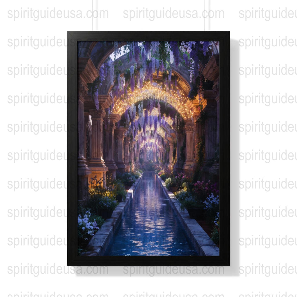 Enchanted Forest Art Print, Mystical Magical Landscape, Fantasy Wall Decor, Nature Scenery Canvas