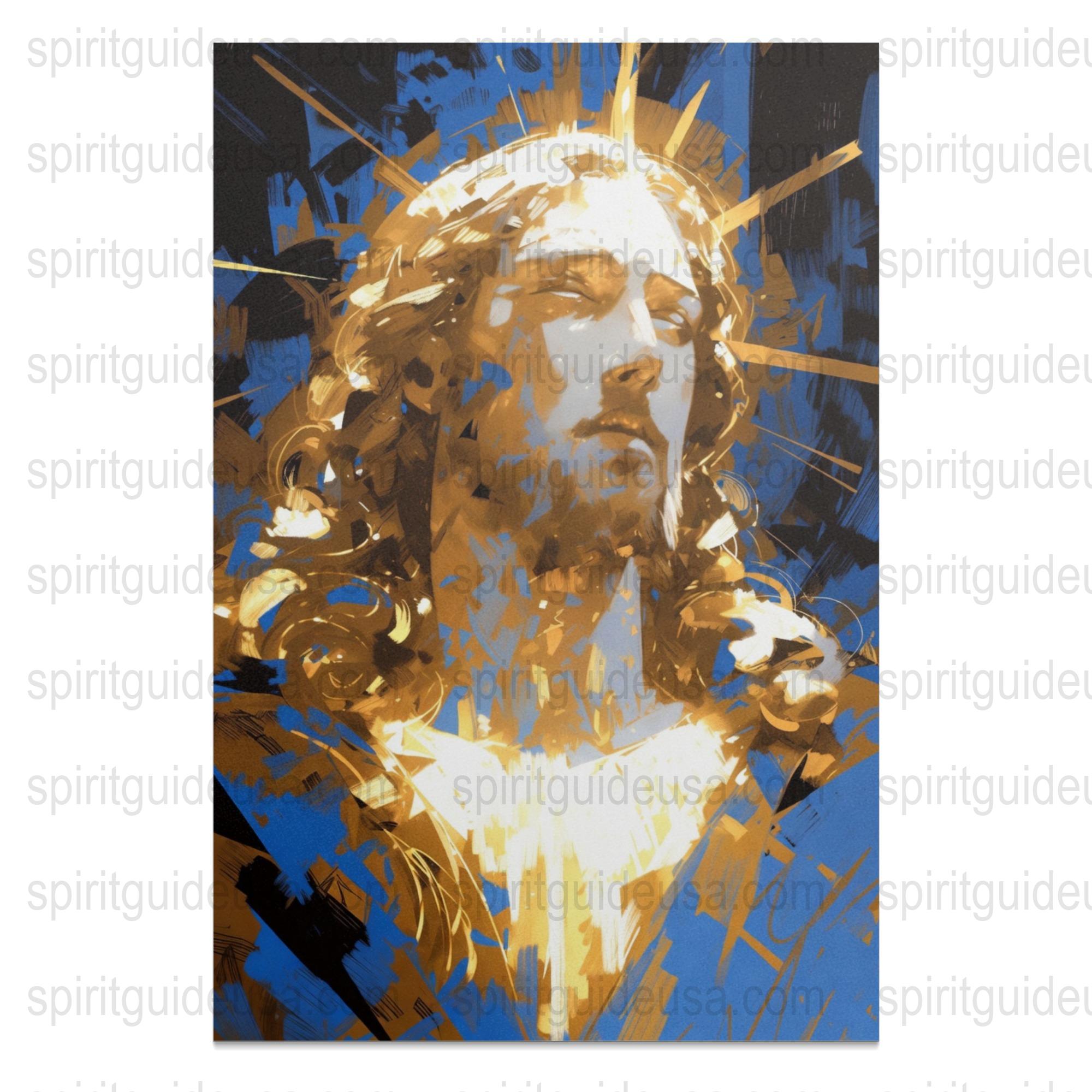 Religious Wall Art, Christian Decor, Jesus Christ Painting, Spiritual Canvas Print, Large Sacred Heart Artwork, Inspirational Home Decor