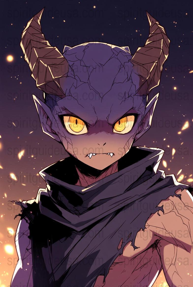 Fantasy Dragon Character Art Print, Dark Gothic Animated Poster, Wall Decor for Game Room, Mystic Creature Illustration