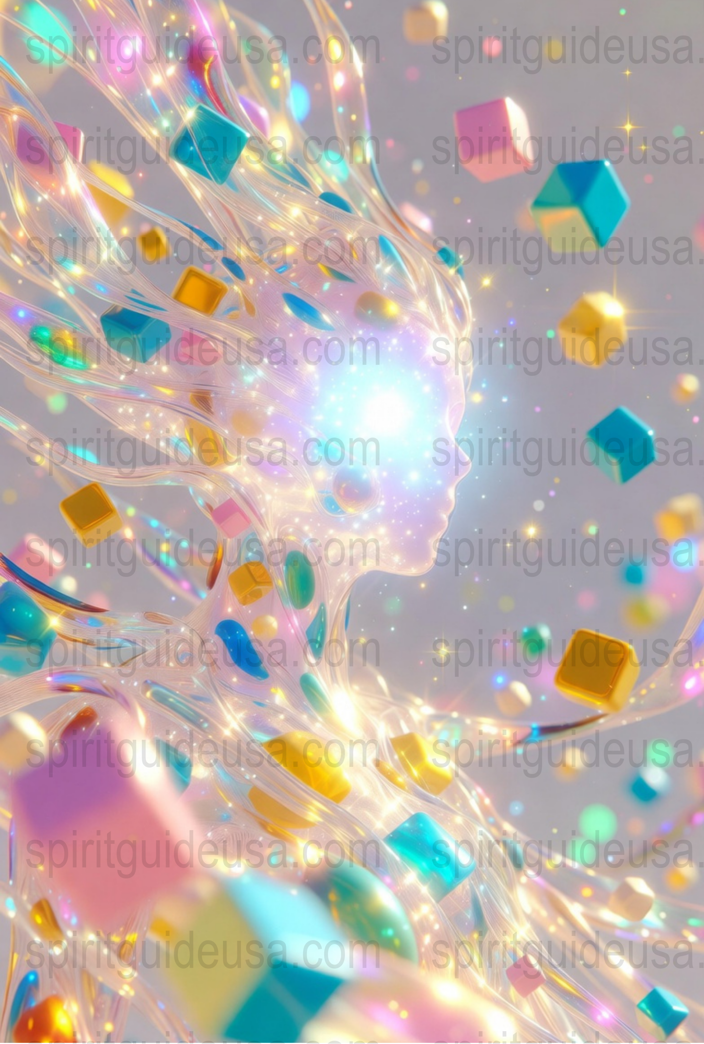 Colorful Abstract Art Print, Psychedelic Wall Decor, Canvas Poster, Modern Home Decoration, Vibrant Office Artwork