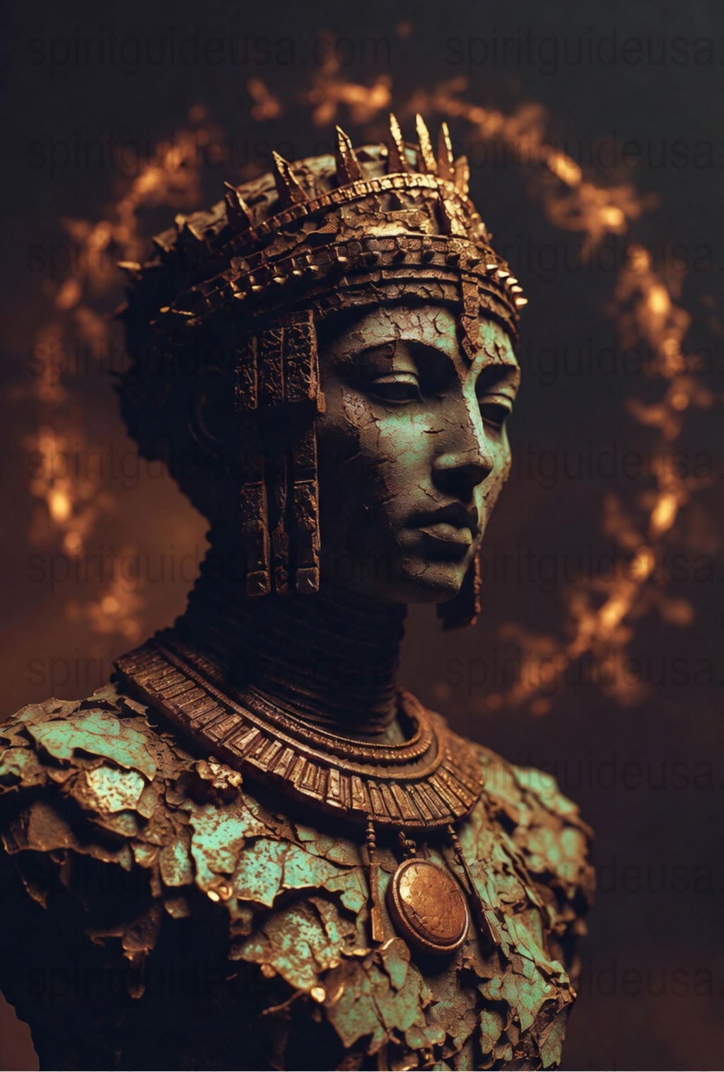 Antique Bronze African Queen Statue, Vintage Tribal Art, Home Decor Sculpture, Collectible Figurine