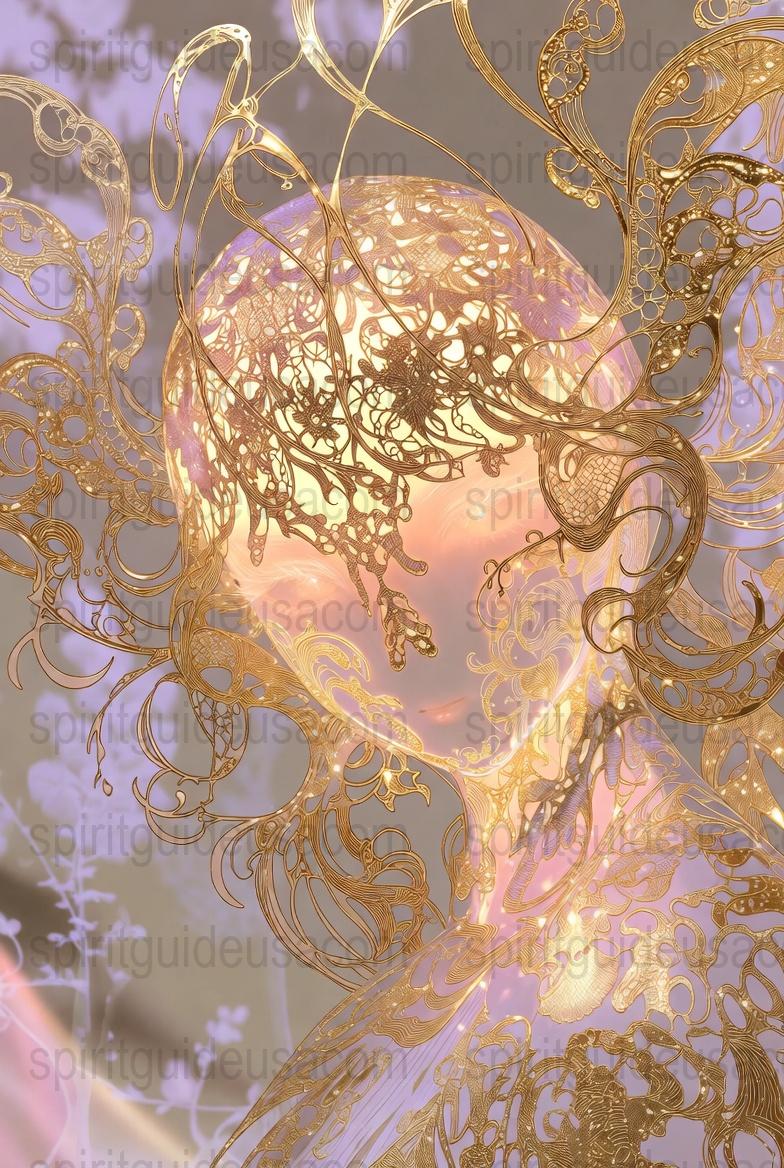 Abstract Golden Swirls Art Print, Luxurious Gold and Pink Wall Decor, Modern Artistic Digital Download for Home Decor