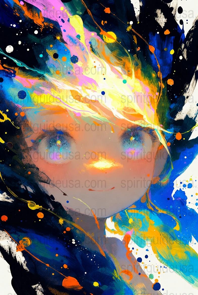 Colorful Abstract Art Print, Modern Wall Decor, Vibrant Splash Painting, Contemporary Artwork for Home Office