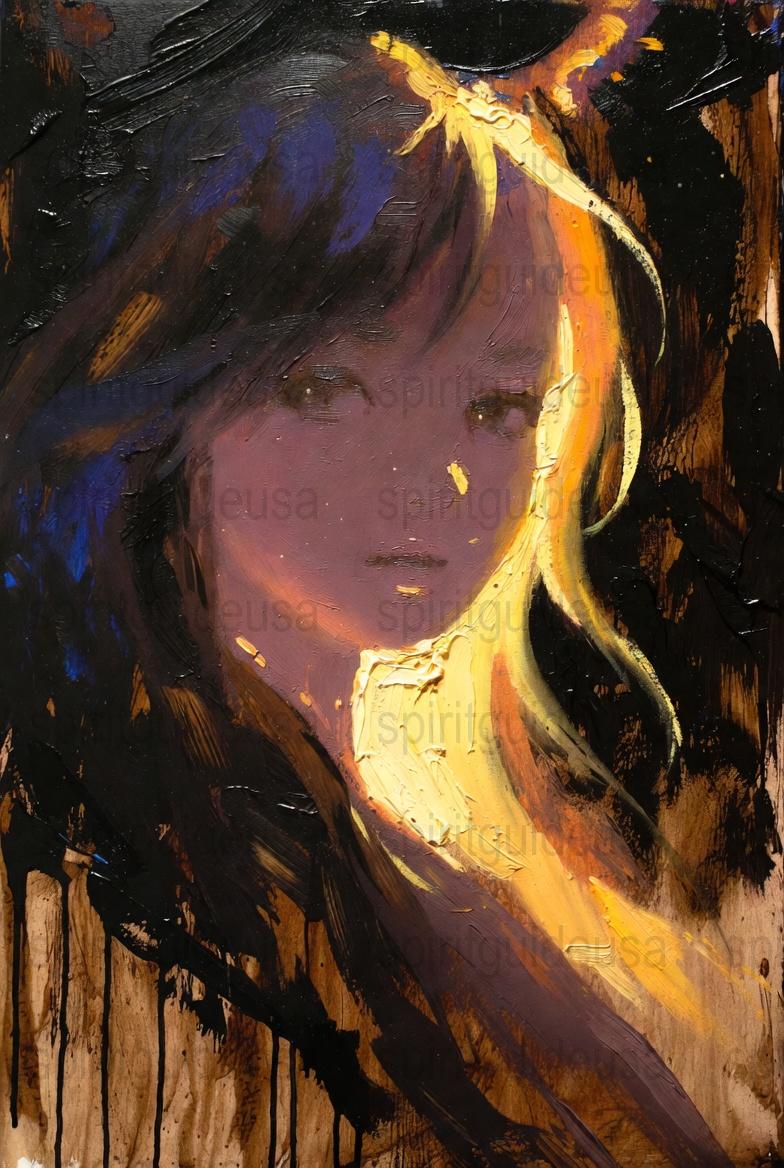 Abstract Woman Portrait Painting, Modern Art Decor, Colorful Acrylic Wall Art, Unique Home Decoration, Vibrant Female Artwork