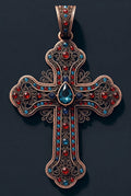 Divine Gemstone Cross Illustration – Premium JPG for Printing
