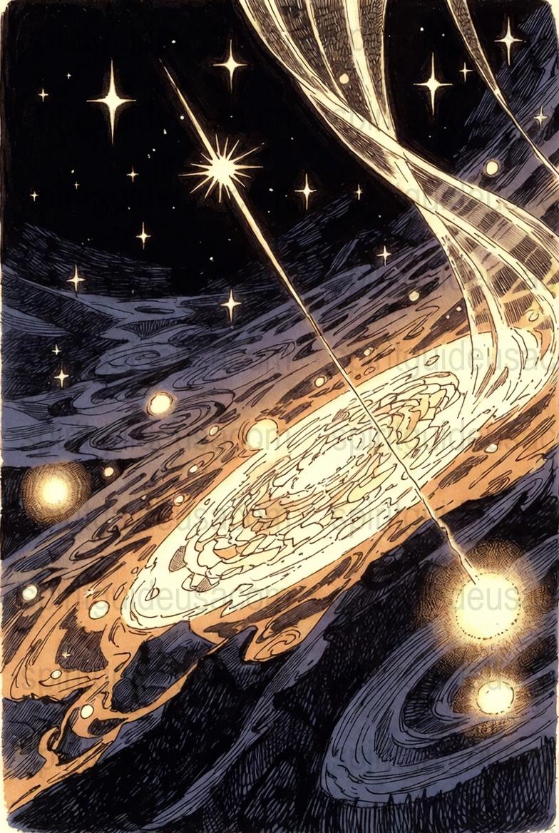 Celestial Art Print, Starry Night Sky Poster, Cosmic Galaxy Wall Art, Mystical Space Decor, Astrology Themed Artwork for Home