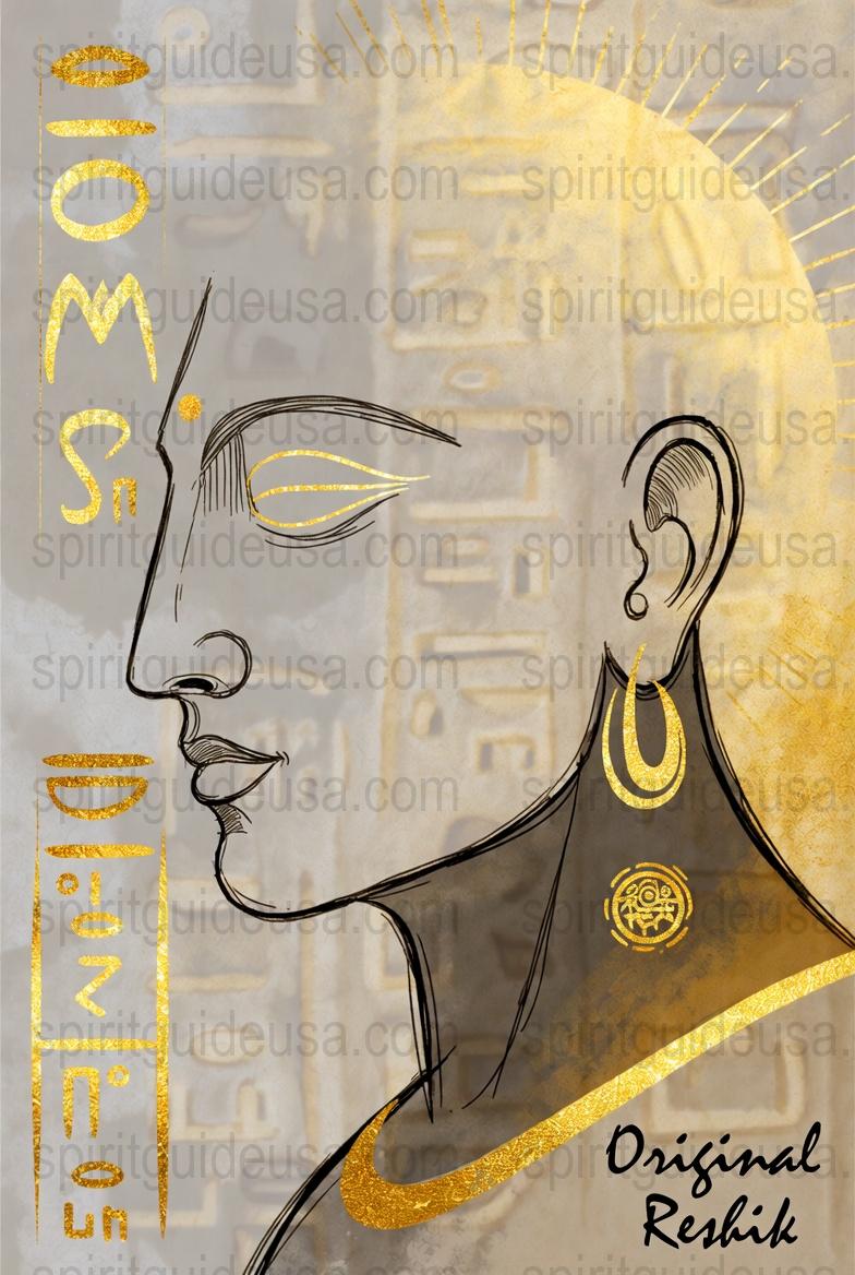 Original Rekhik Spiritual Art Print, Golden Buddha-Inspired Wall Decor, Meditation Room Artwork, Unique Zen Gifts