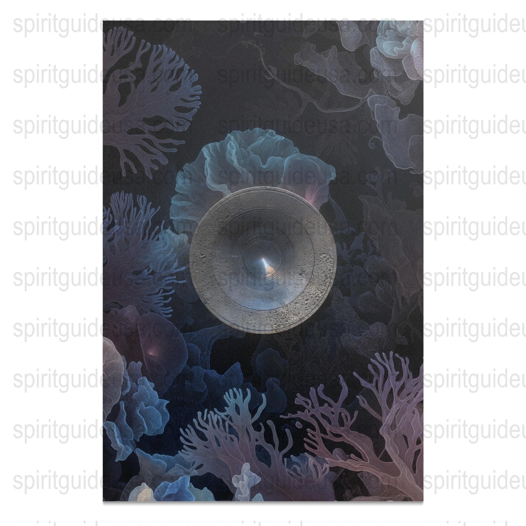 Ocean Theme Art Print, Coral Reef and Jellyfish Illustration, Nautical Wall Decor, Underwater Scene, Unique Marine Life Poster, Home Decor