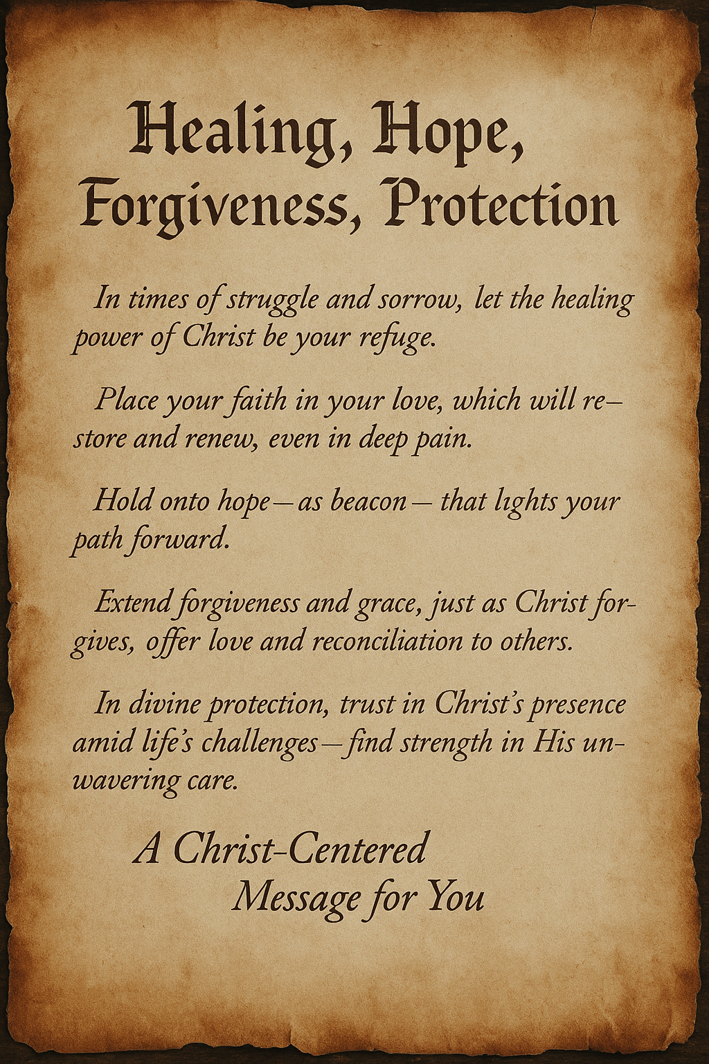 xCOLLECTOR MASTER EDITION — 1/1 Unique Work (Only One Worldwide) A Christ-Centered Message for You