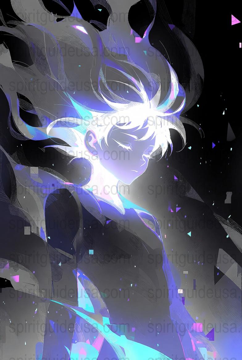 Abstract Anime Art Print, Colorful Fantasy Poster, Vibrant Wall Decor, Cool Animated Character Artwork