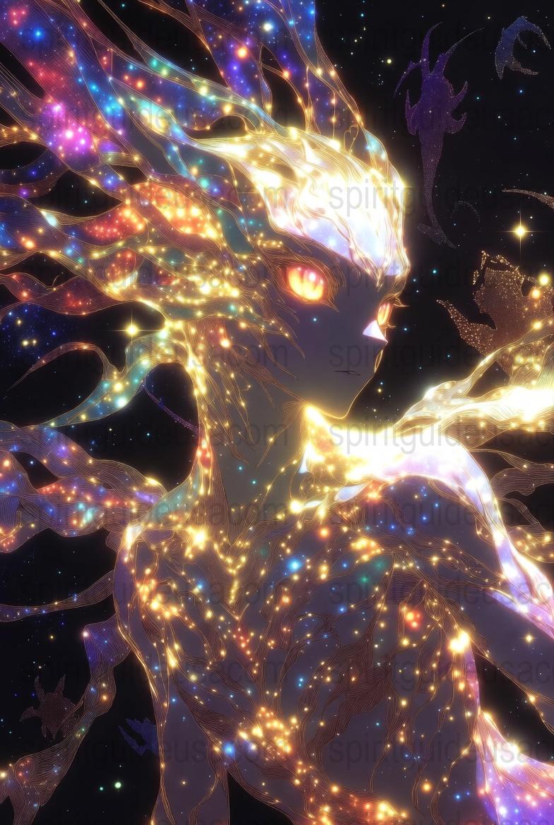 Fantasy Cosmic Dragon Art Print, Vibrant Space Creature Poster, Galactic Glow Wall Decor, Mythical Beast Illustration