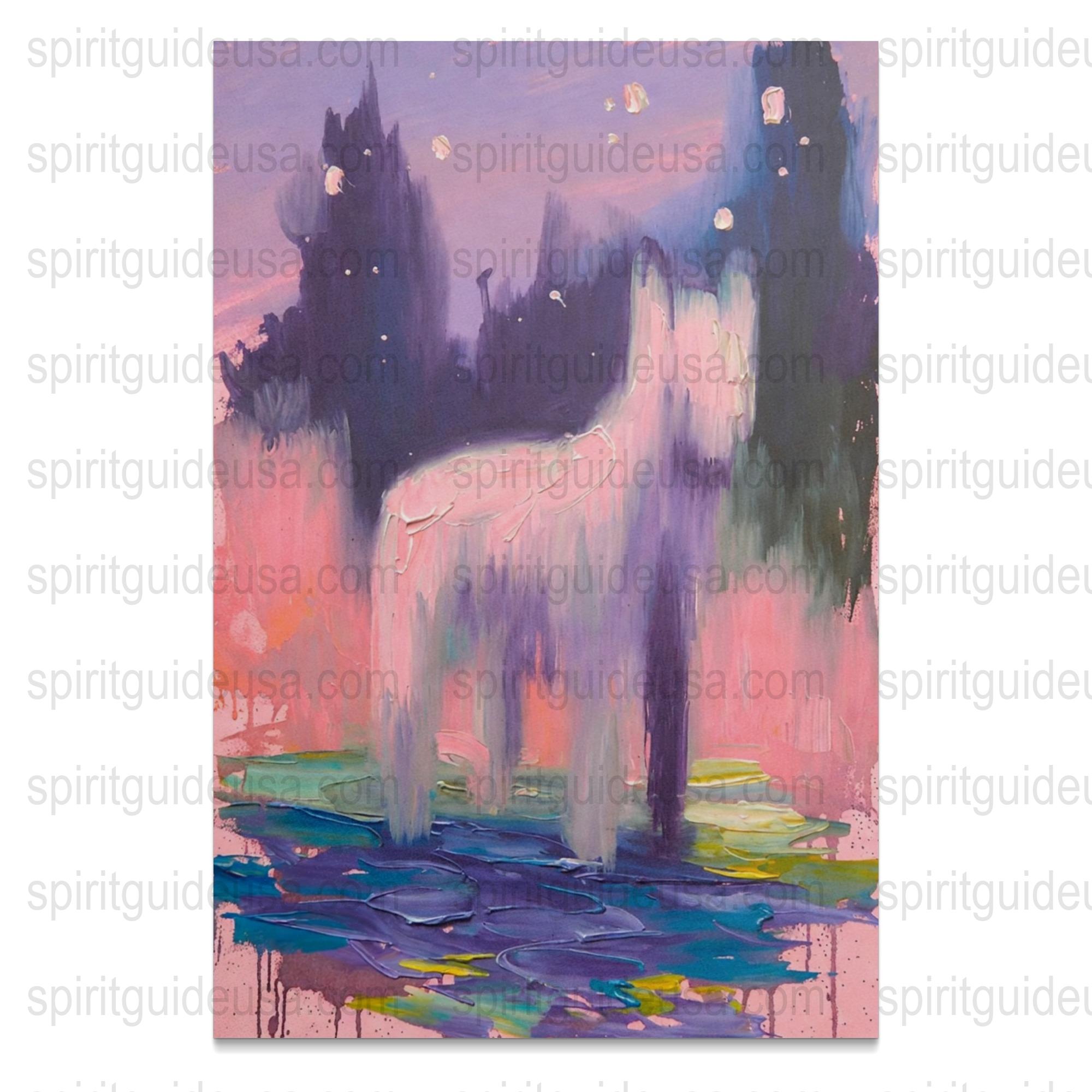 Abstract Waterfall Landscape Painting, Colorful Acrylic Artwork, Modern Home Decor Wall Art, Unique Gift Idea