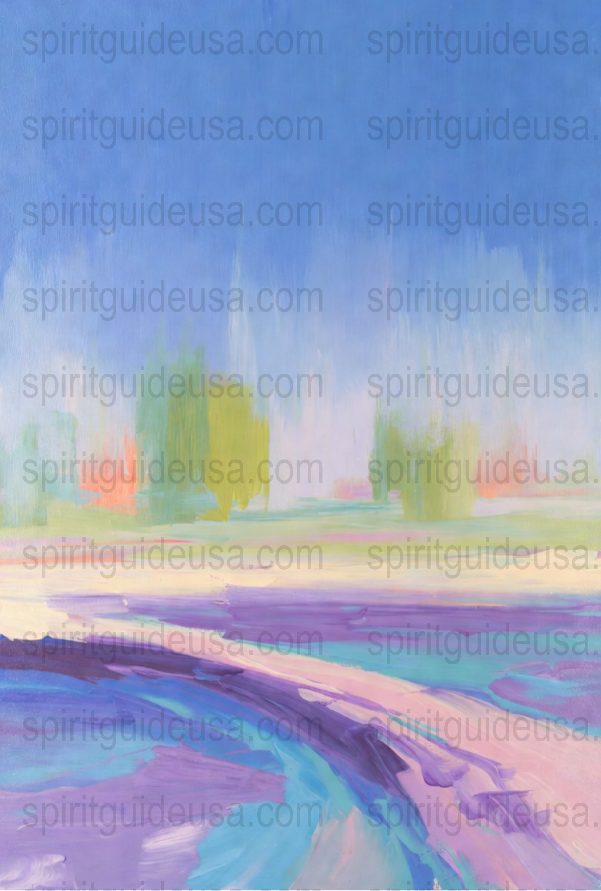 Abstract Landscape Painting, Purple Pink Sky, Modern Art, Canvas Wall Decor, Home Interior Design Artwork