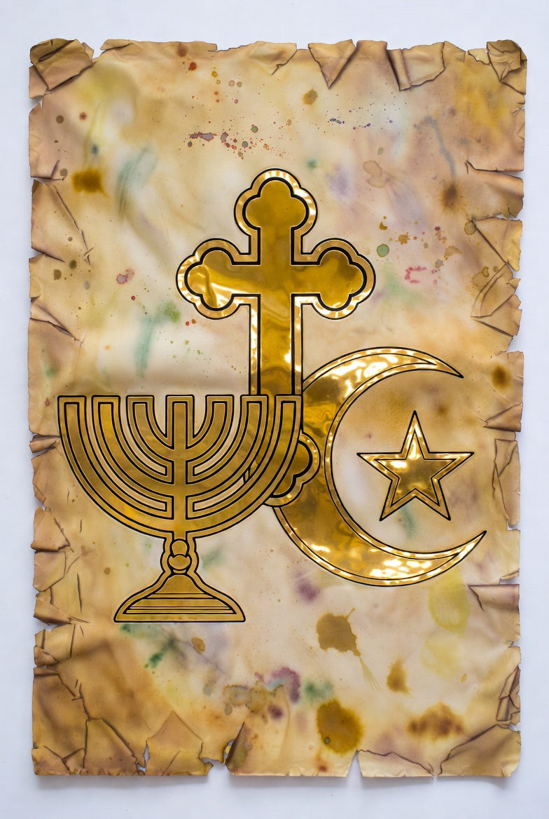 Spirit Guide Divine Jesus Art Digital Download Printable #UltraRare1of1 Holy Symbol Poster | Ancient Scroll Design | The Only Existing Piece Worldwide